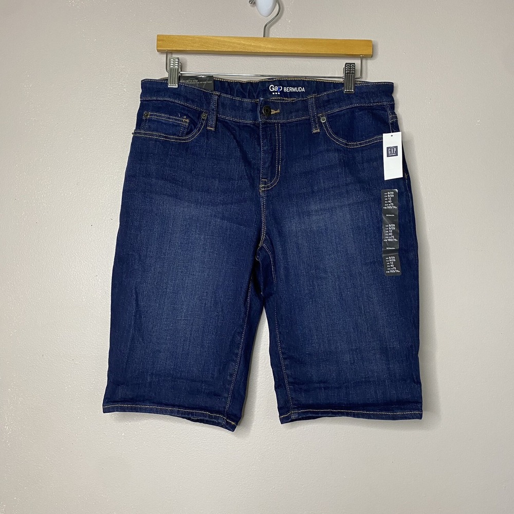 Gap Women Blue Denim Bermuda Short size‎ 8/29   ( 12"Inseam )